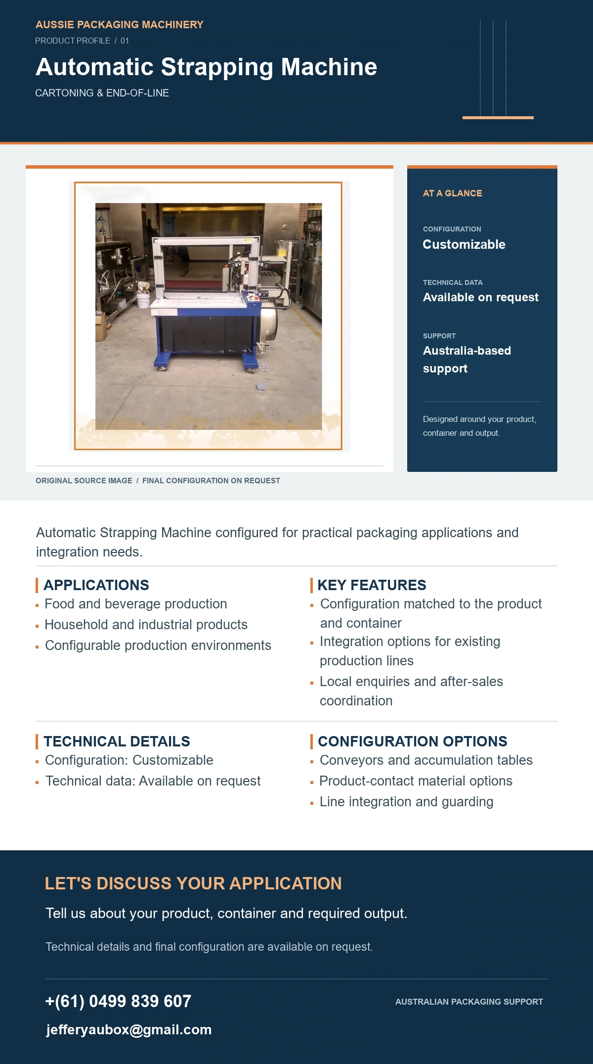 Automatic Strapping Machine product detail artwork