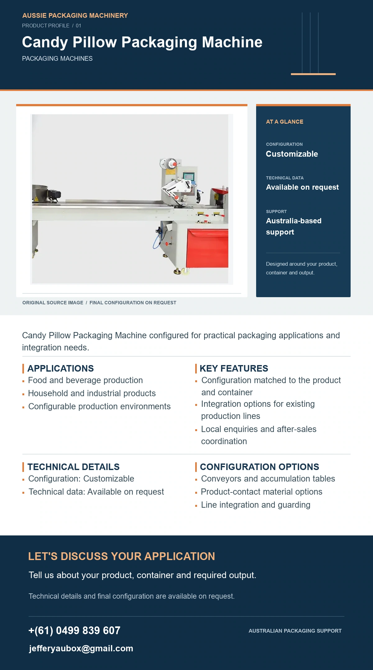Candy Pillow Packaging Machine product detail artwork