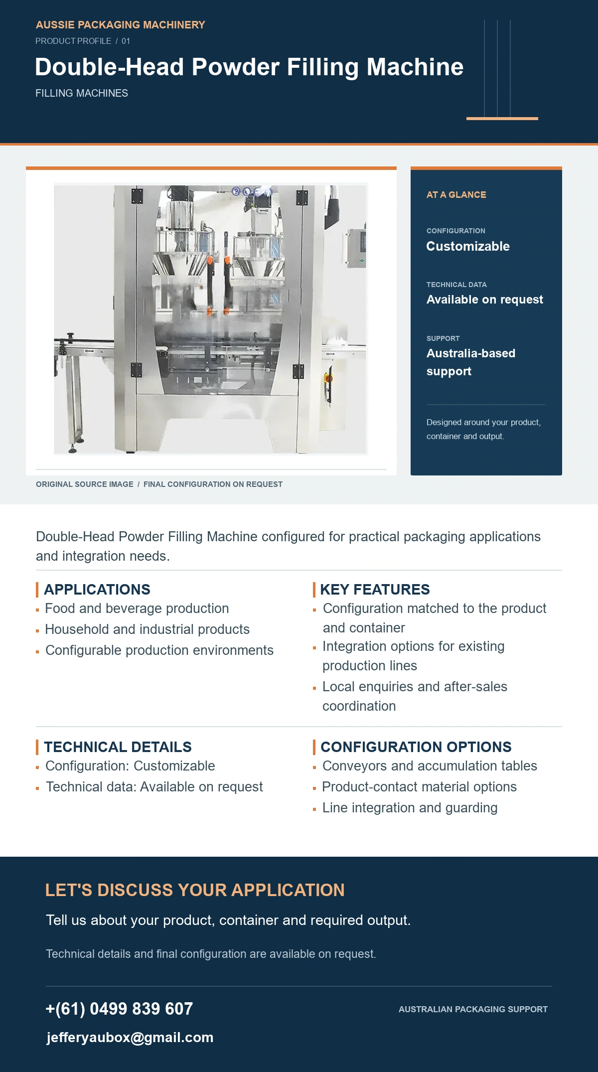 Double-Head Powder Filling Machine product detail artwork