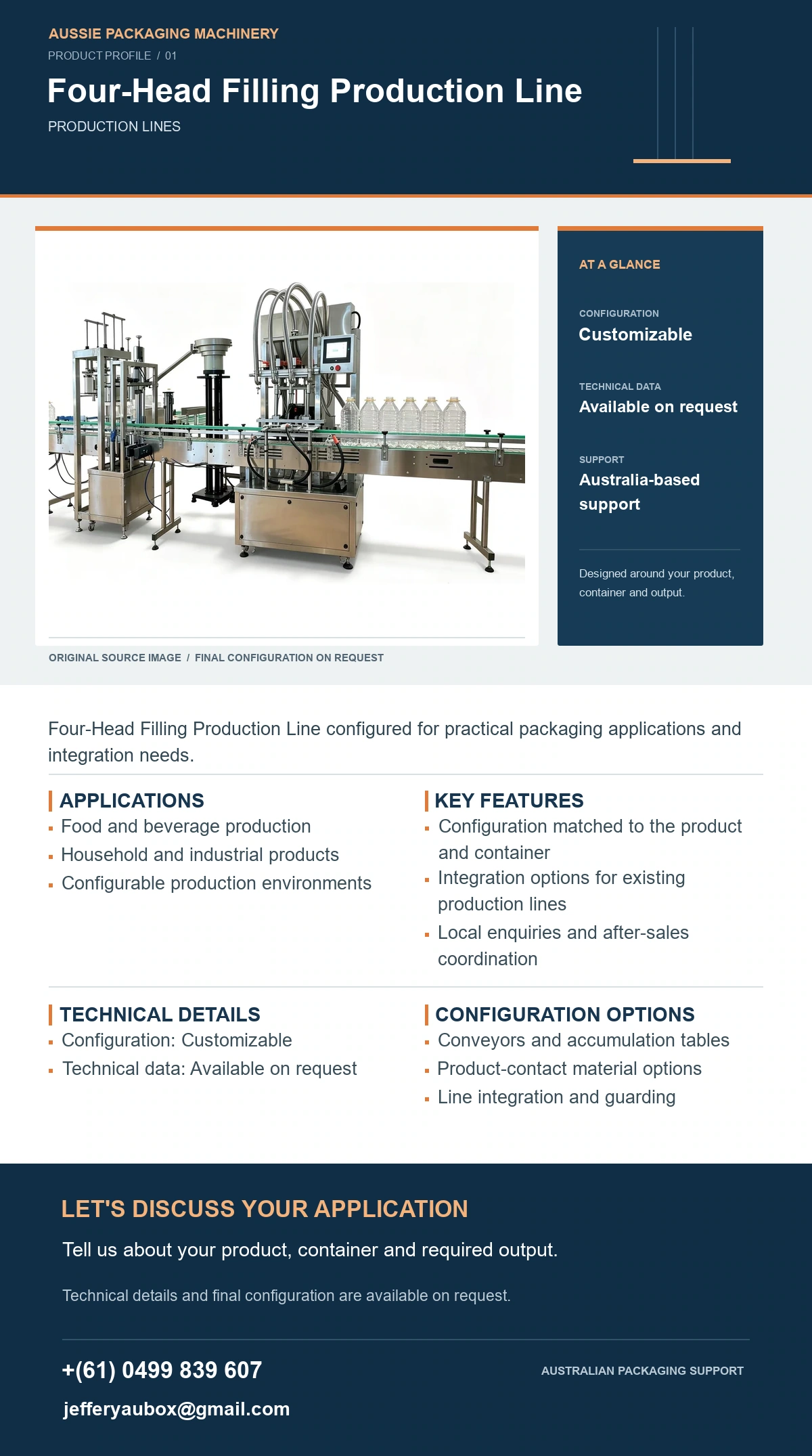 Four-Head Filling Production Line product detail artwork