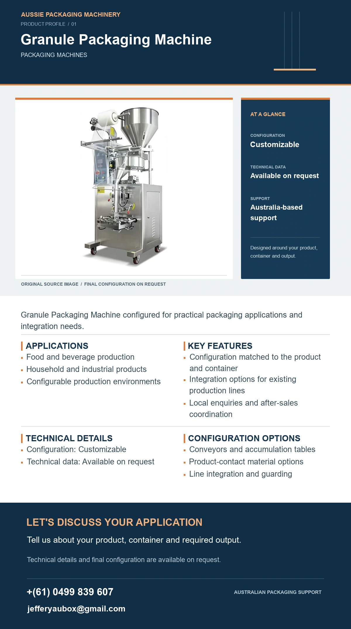 Granule Packaging Machine product detail artwork