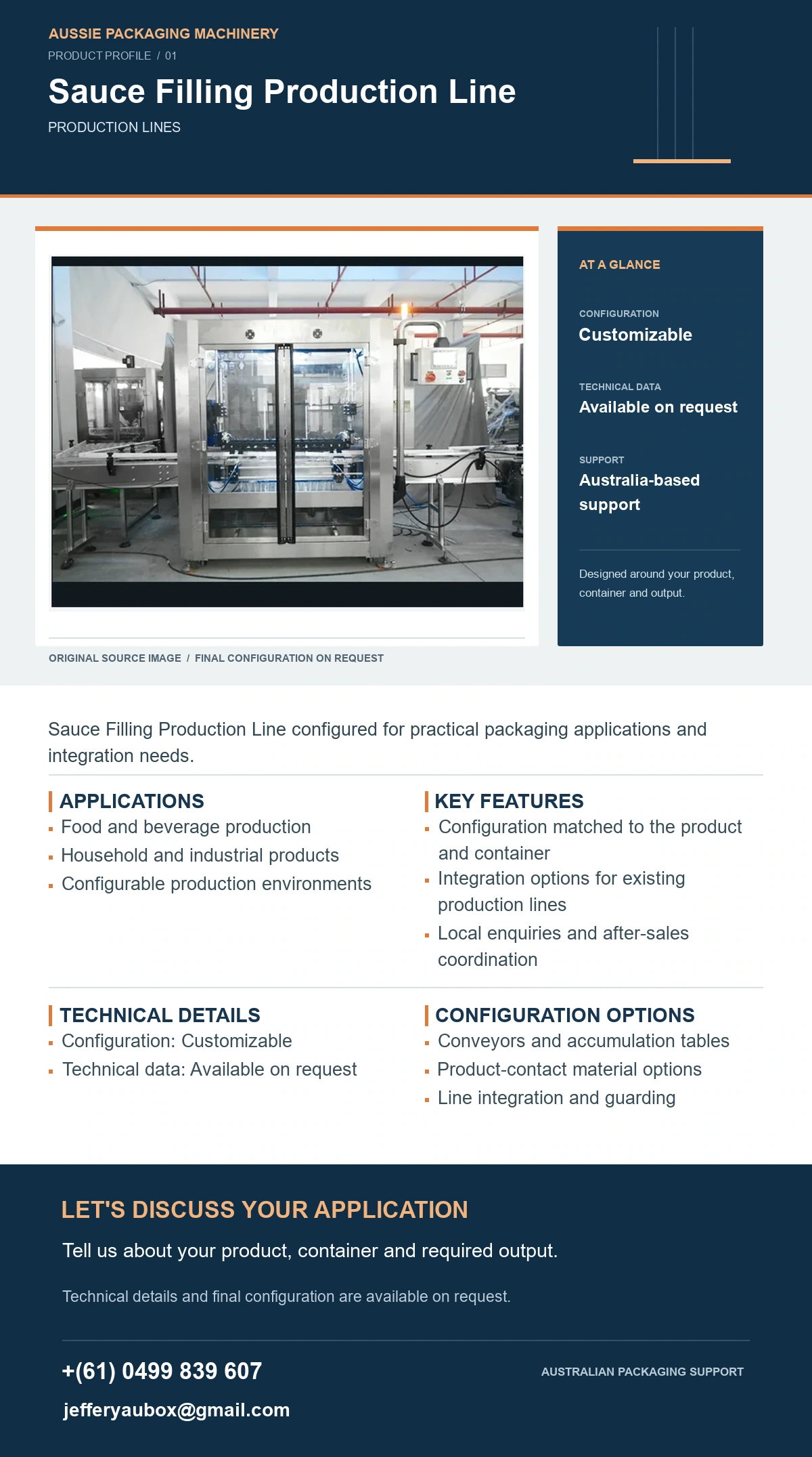 Sauce Filling Production Line product detail artwork