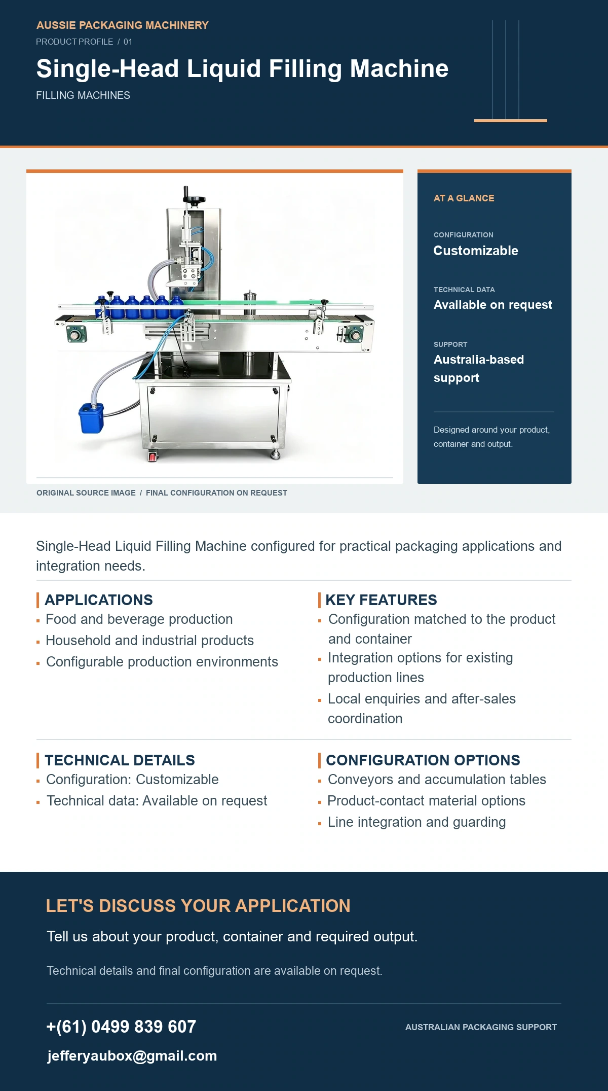 Single-Head Liquid Filling Machine product detail artwork